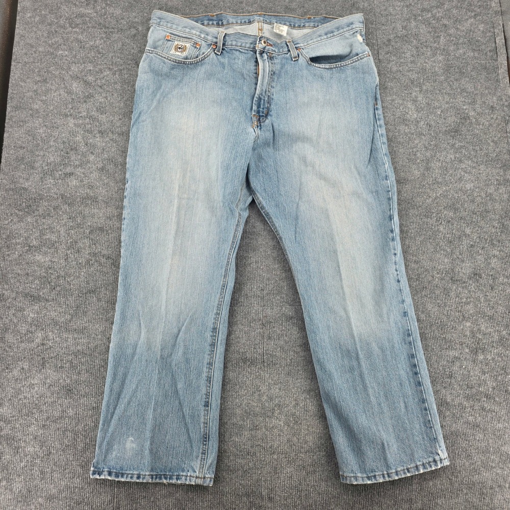 Cinch Up Mens Light Wash Relaxed Fit Denim Jeans 42x30 MB92834012 Western Cowboy